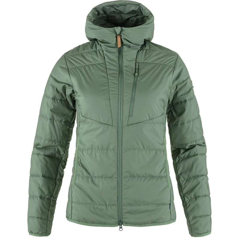 FJALLRAVEN 89630-614 Keb Padded Hoodie W Sweatshirt Women's Patina Green Size XXS