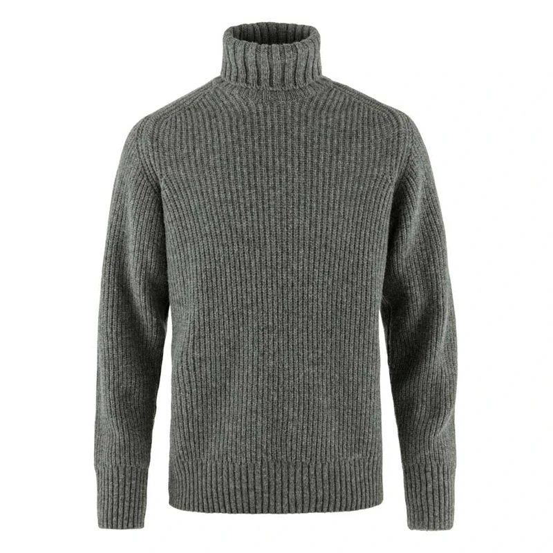 Fjallraven 87072-020-999 Övik Roller Neck Sweater M Sweatshirt Men's Grey-Melange Size M