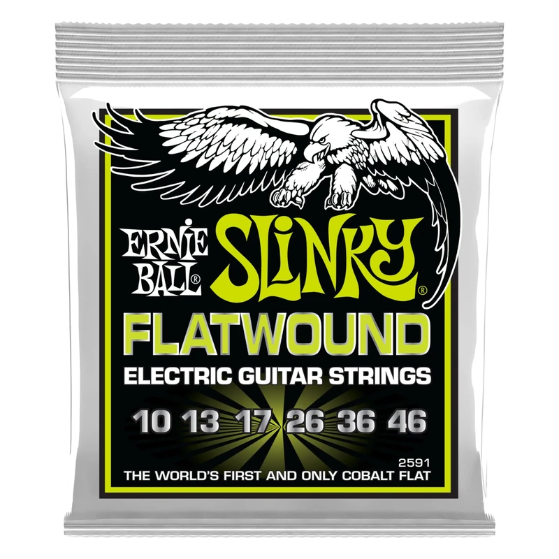 Ernie Ball Regular Slinky Flatwound Strings 10-46 Gauge P02591