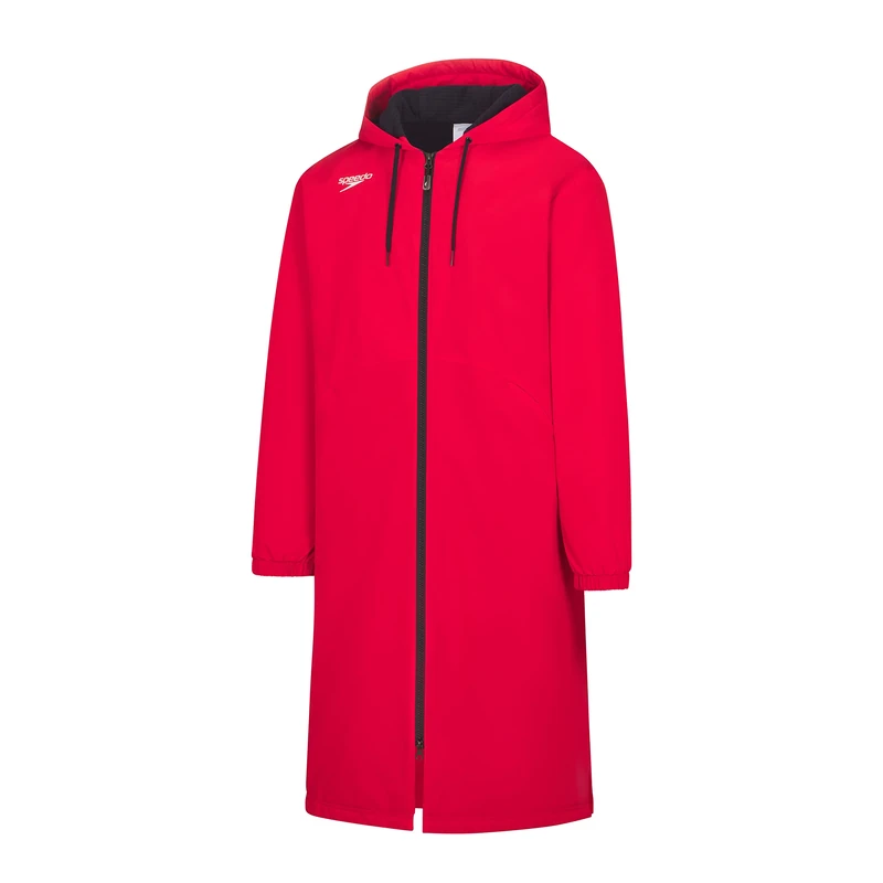 Speedo Unisex Parka Jacket Fleece Lined Team Colors, 2.0 Team Red, L