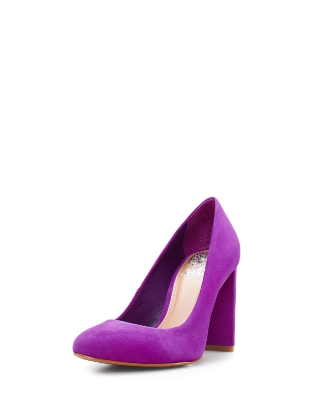Vince Camuto Women's Desimmy Block Heel Pump, Berry Fizz, 3.5 UK
