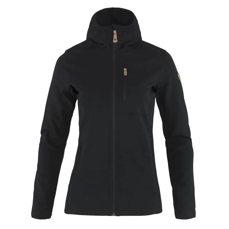 Fjallraven 86990-550 Keb Fleece Hoodie W Sweatshirt Women's Black Size XXS