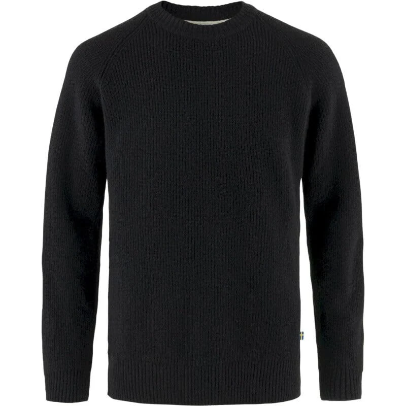 FJALLRAVEN 87165-550 Övik Rib Sweater M Sweatshirt Men's Black Size XS