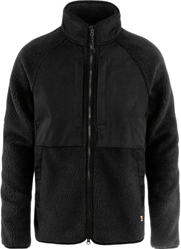 FJALLRAVEN 87164-550-550 Vardag Pile Jacket M Jacket Men's Black-Black Size XXL