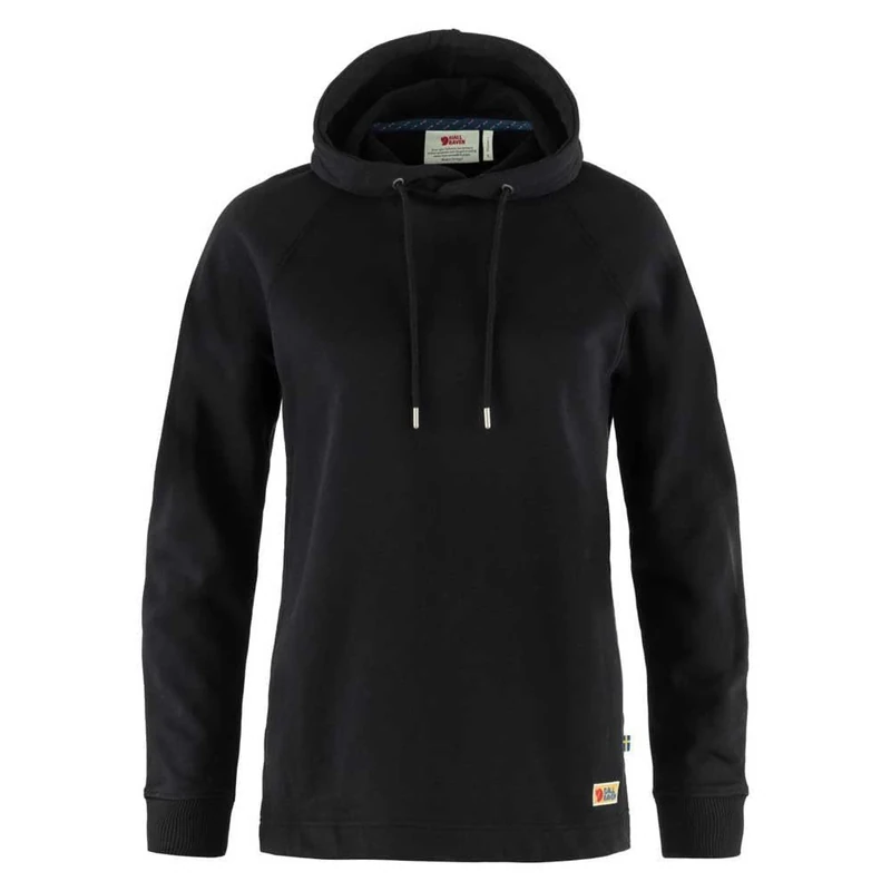 Fjallraven 86987-550 Vardag Hoodie W Sweatshirt Women's Black Size XL