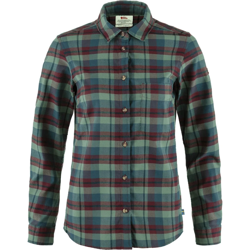 Fjallraven 86988-357-614 Singi Fjäll Shirt W T-Shirt Women's Port-Patina Green Size XL