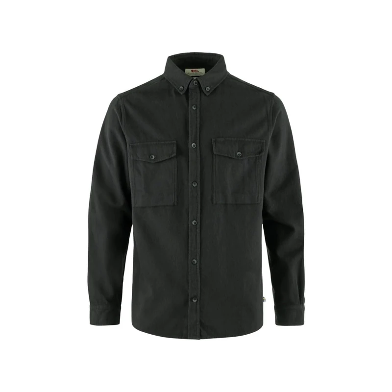FJALLRAVEN 81478-030-030 Övik Twill Shirt M T-Shirt Men's Dark Grey-Dark Grey Size XL