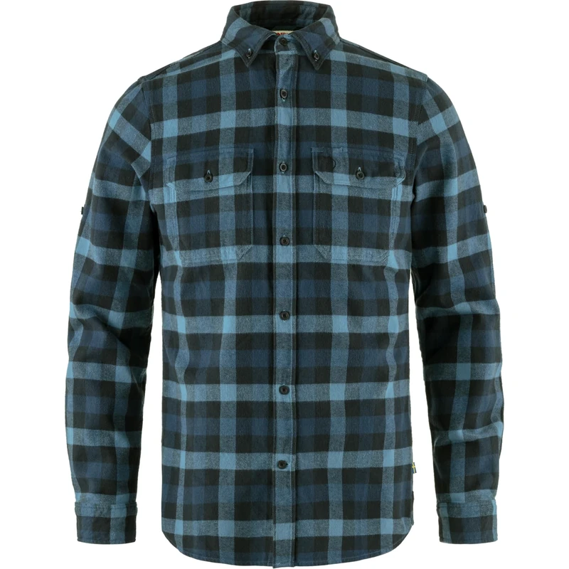Fjällräven Men's Skog Shirt Everyday Outdoor, Indigo Blue/Dark Navy, M