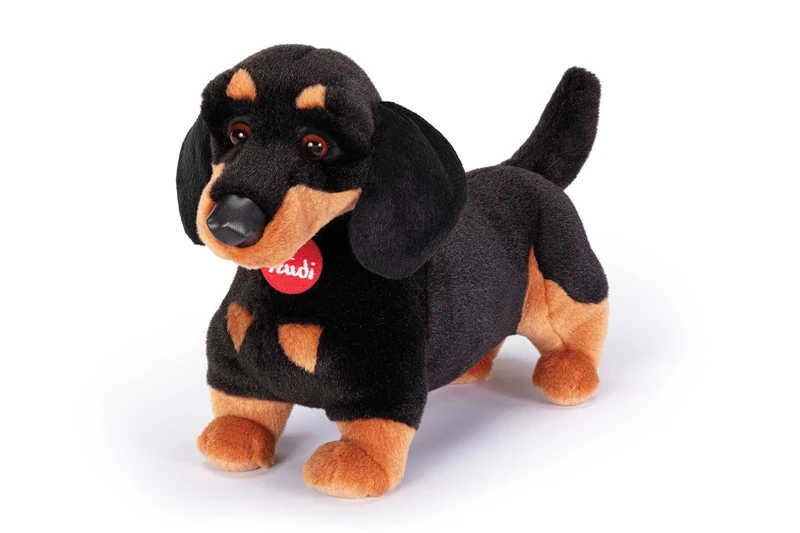 Trudi Dachshund Leo Dog Plush Toy Christmas and Birthday Gift | 13 x 24 x 34 cm Size M | Classic Plush Dogs | Model 22337