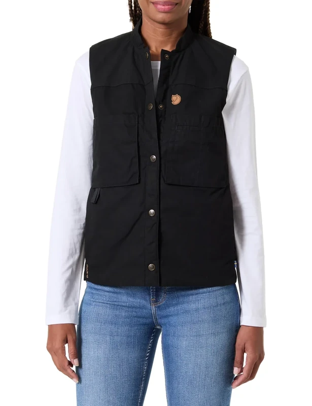FJALLRAVEN 87175-550 Singi Padded Vest W Sports vest Women's Black Size XXS