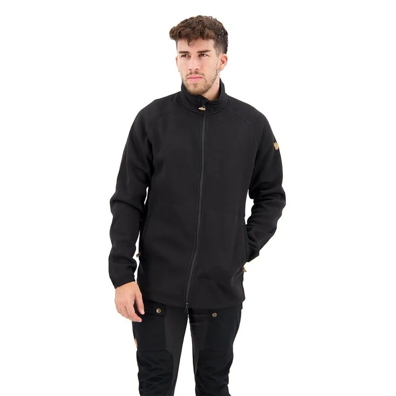 Fjallraven 87317-550 Övik Fleece Zip Sweater M Sweatshirt Men's Black Size M
