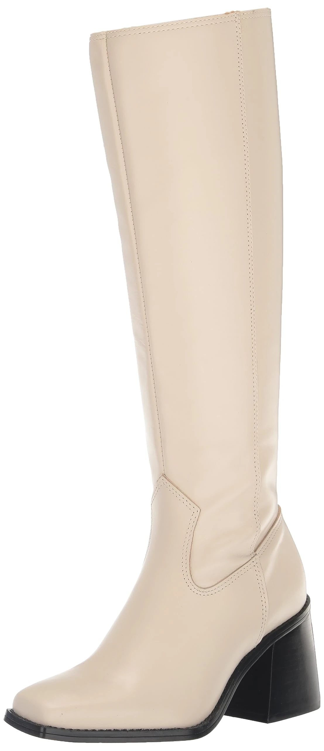 Vince Camuto Women's Sangeti Stacked Heel Knee High Boot Fashion, Swan, 5.5 UK