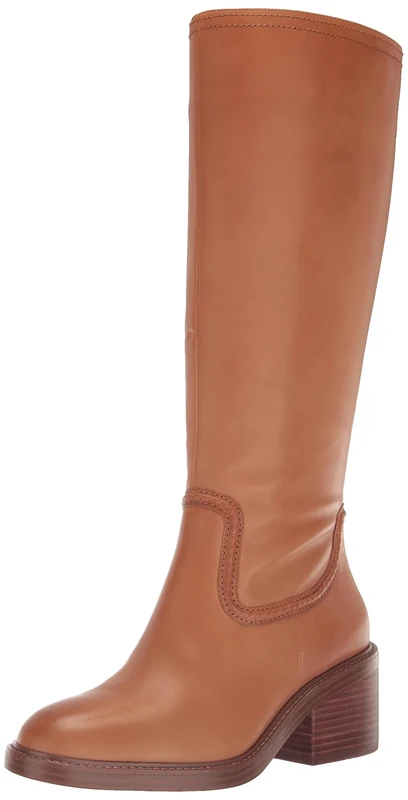 Vince Camuto Women's Vuliann Knee High Boot Fashion, Golden Walnut, 2 UK