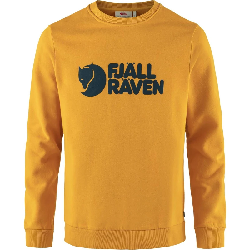 Fjallraven 84142-161 Fjällräven Logo Sweater M Sweatshirt Men's Mustard Yellow Size XXL