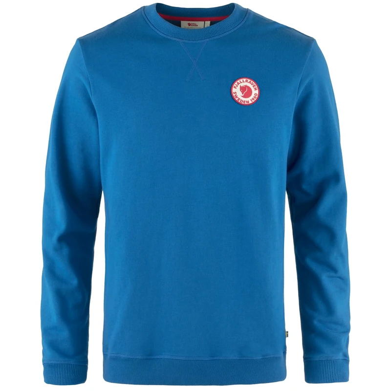 Fjallraven 87163-538 1960 Logo Badge Sweater M Sweatshirt Men's Alpine Blue Size XS