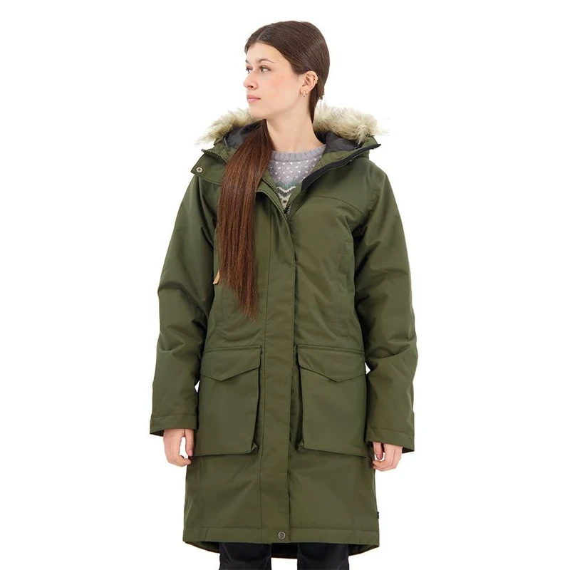 Fjällräven Damen Nuuk Lite Parka, Deep Forest, XL