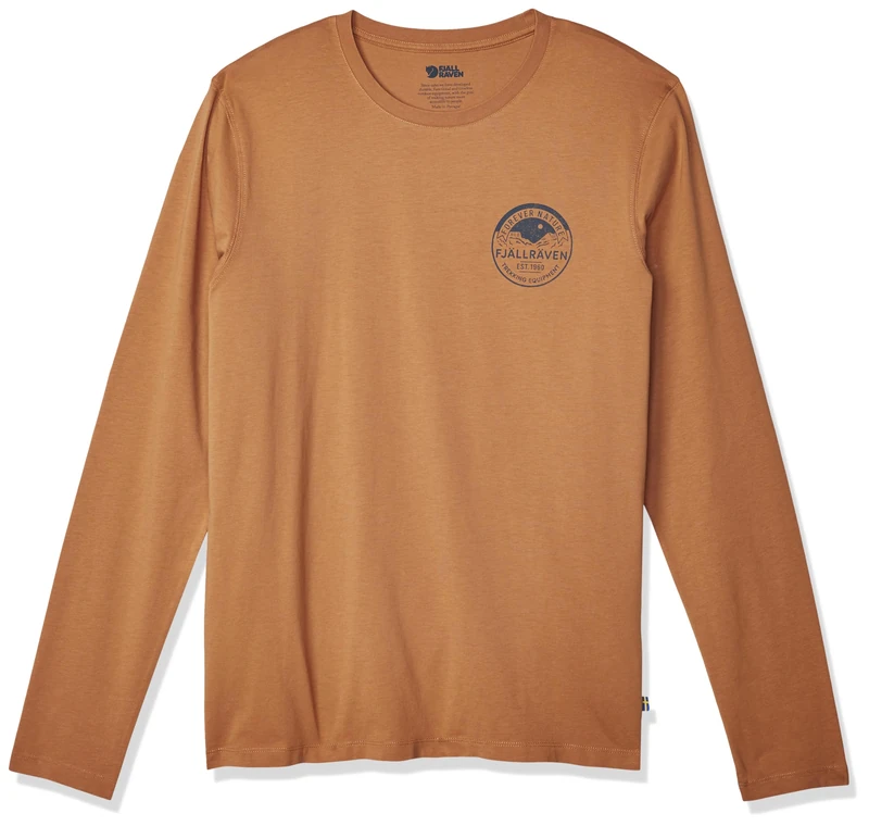 FJALLRAVEN 87303-232 Forever Nature Badge LS M Sweatshirt Men's Buckwheat Brown Size XXL