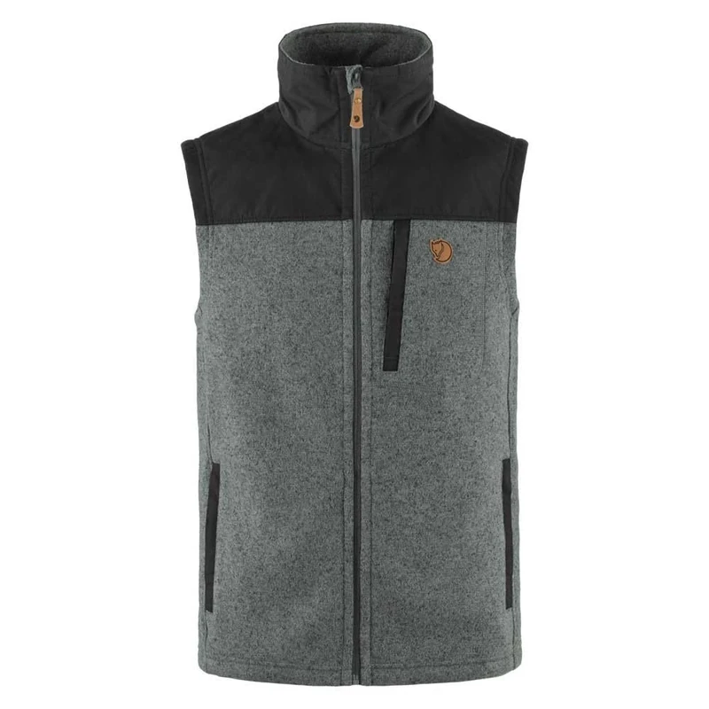 Fjallraven 81727-020-999 Buck Fleece Vest M Sweatshirt Men's Grey-Melange Size XL