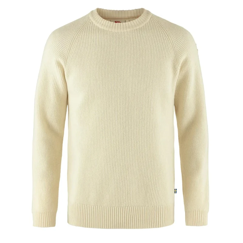 Fjallraven 87165-113 Övik Rib Sweater M Sweatshirt Men's Chalk White Size M