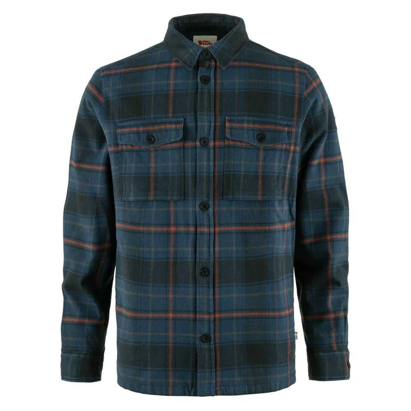 FJALLRAVEN 87069-555-534 Övik Lite Padded Shirt M T-Shirt Men's Dark Navy-Indigo Blue Size XL