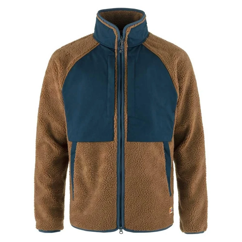 Fjallraven 87164-230-560 Vardag Pile Jacket M Jacket Men's Chestnut-Navy Size M
