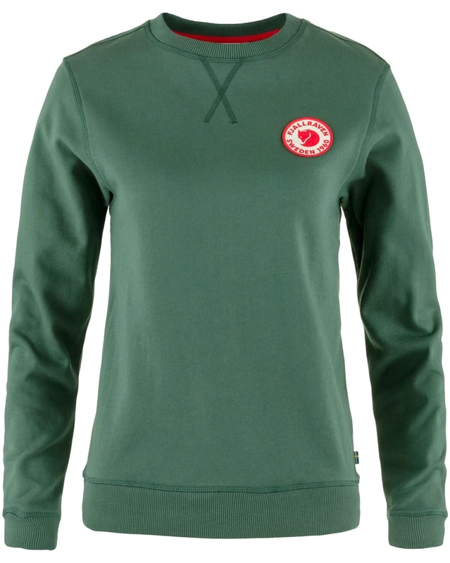Fjallraven 87230-679 1960 Logo Badge Sweater W Sweatshirt Women's Deep Patina Size XL