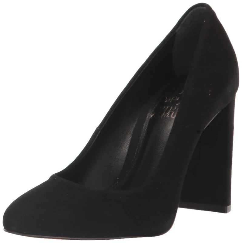 Vince Camuto Women's Desimmy Block Heel Pump, Black, 6 UK