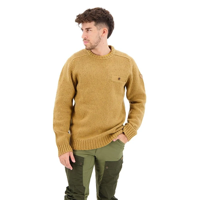 Fjallraven Lada Round-neck Sweater Men's - Buckwheat Brown L