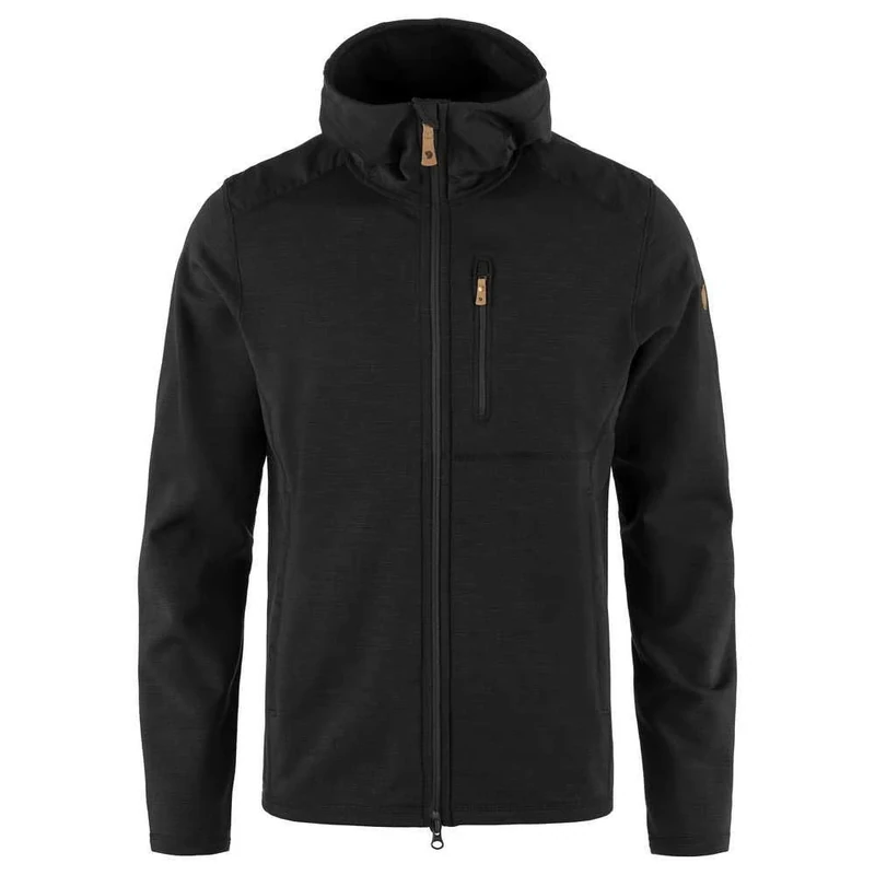 Fjällräven Herren Keb Fleece Hoodie, Black, S