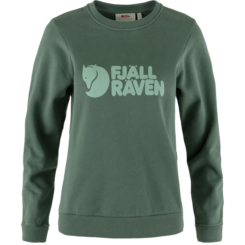Fjallraven 84143-679-674 Fjällräven Logo Sweater W Sweatshirt Women's Deep Patina-Misty Green Size L - Image 1