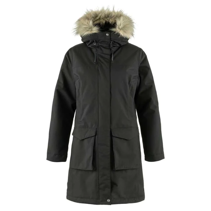 Fjallraven 87161-550 Nuuk Lite Parka W/Nuuk Lite Parka W Jacket Women's Black Size S