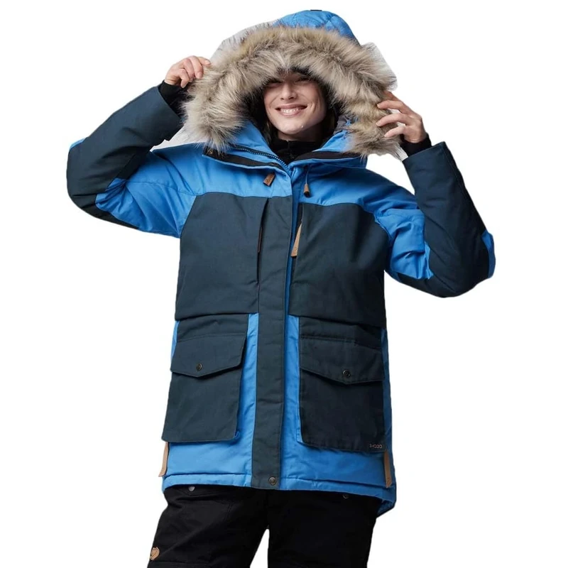 FJALLRAVEN 87181-525-570 Polar Expedition Parka W Jacket Women's UN Blue-Mountain Blue Size XXS