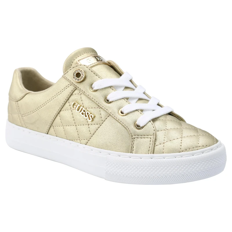 GUESS Women's Loven3 Trainers, Gold, 11