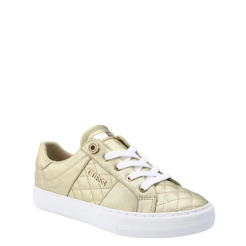 GUESS Women's Loven3 Trainers, Gold, 6 UK