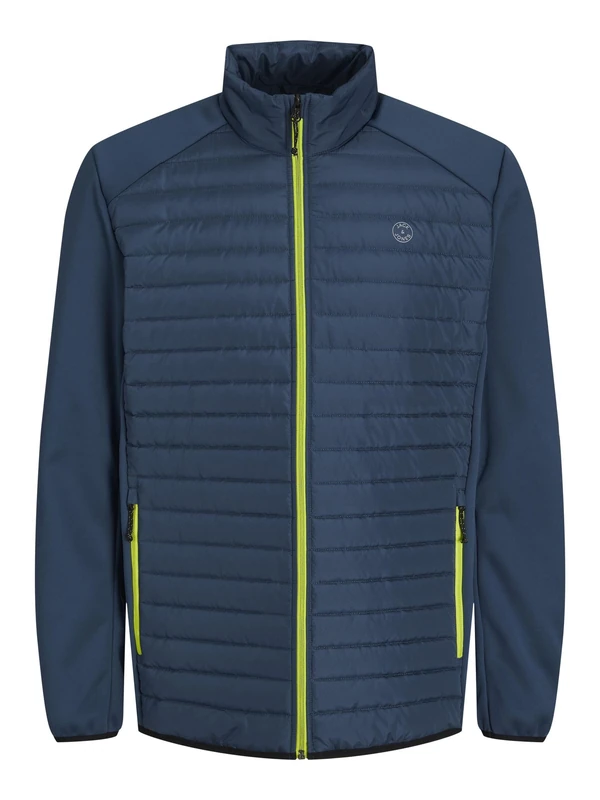 JACK & JONES Men's Jjemulti Quilted Collar Noos Quilted Jacket, Navy blazer/detail: set-in sleeves, XL