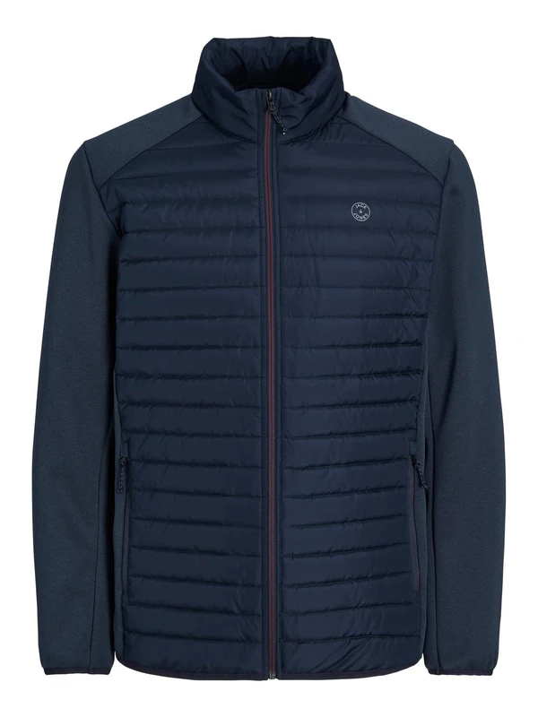 JACK & JONES Men's Jjemulti Quilted Collar Noos Quilted Jacket, Navy blazer/detail: set-in sleeves, M - Image 1