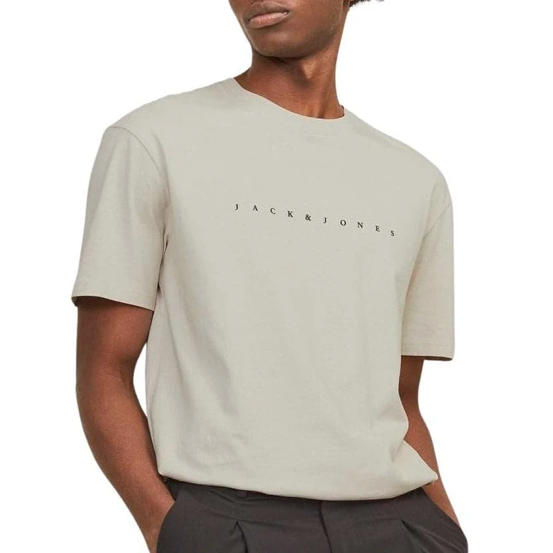 Jack & Jones Men's Jjestar Noos T-Shirt - Beige, Size M