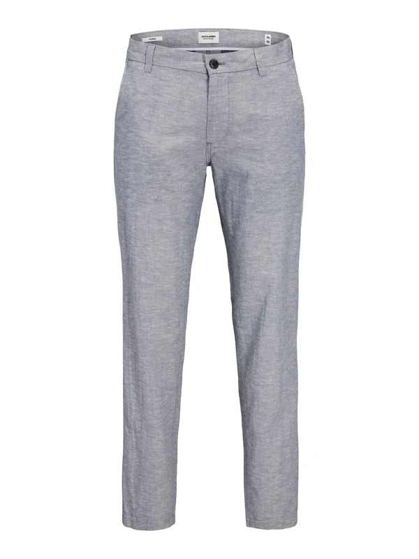 JACK & JONES Men's Jpstace Jjsummer Linen Blend Pant Sn Denim Shorts, Faded Denim/Detail: Melange, 33 W/30 L