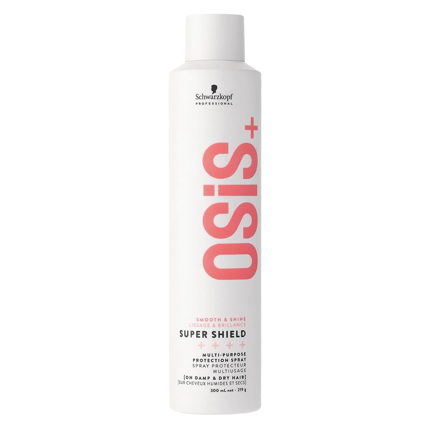 Schwarzkopf Professional OSiS Super Shield Multi Purpose Protection Spray Heat Protection For Long Hair Anti Pollution Anti Bacterial Reduces Tangling Fights Dullness Detangling 300 ml