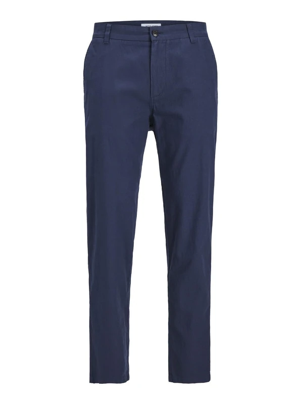 JACK & JONES Jpstace Jjsummer Linen Blend Pant Sn, Blazer Navy, 32 W/34 L - Image 1