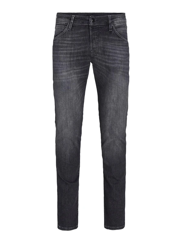 JACK & JONES Men's Denim Shorts, Black Denim, 32 W/36 L - Image 1