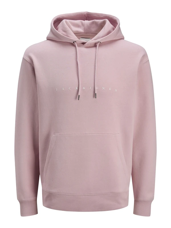 JACK & JONES Men's Jjestar Jj Sweat Hood Noos, Pink Nectar, XXL