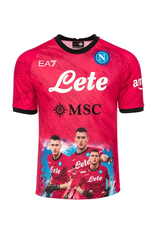 SSC NAPOLI Match Jersey Face Game Gollini 2022/2023 Fuchsia - Image 1