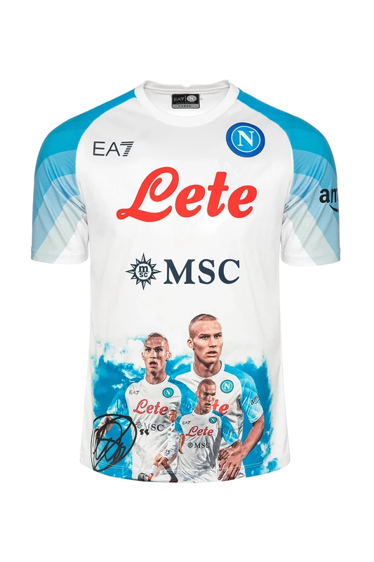 SSC NAPOLI Match Jersey Face Game Østigård 2022/2023 White