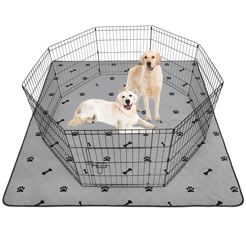 Washable Dog Pads, Reusable Whelping Mats - 182x182, Absorb Non-Slip Puppy Training Pads for Whelping, Potty, Training, Playpen, Crate