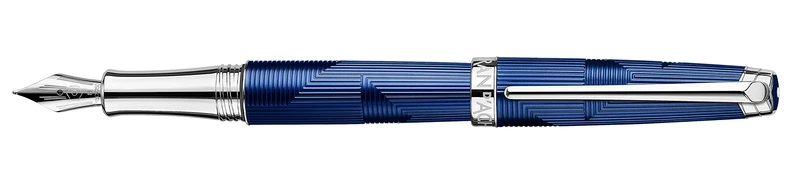 Caran d'Ache Leman Bleu Marin Fountain Pen Medium Nib