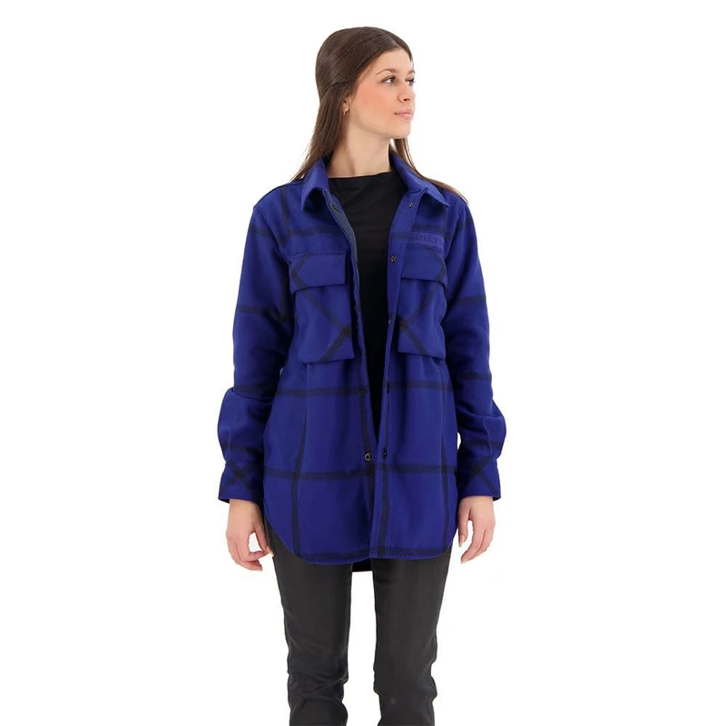 G-Star Women's Regular Boyfriend Overshirt - Blue Louis Check