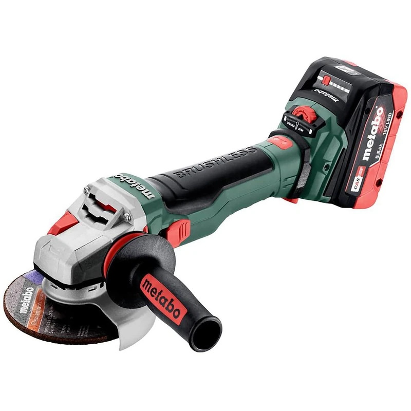 Metabo WVB 18 LTX BL 15-125 Quick Battery TV00 Grinder