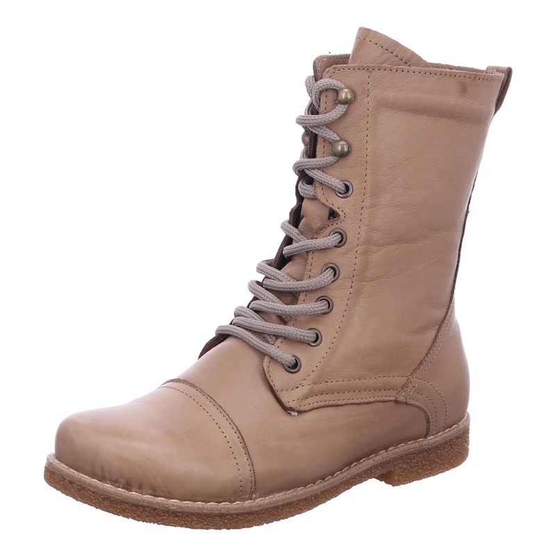 Andrea Conti 0348760 Women's Lace-Up Leather Ankle Boots, Peanut, 7 UK