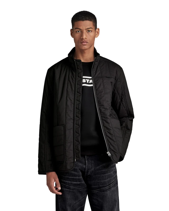 G-Star Men's Liner Overshirt, Black (dk black D23659-4481-6484), XL - Image 1